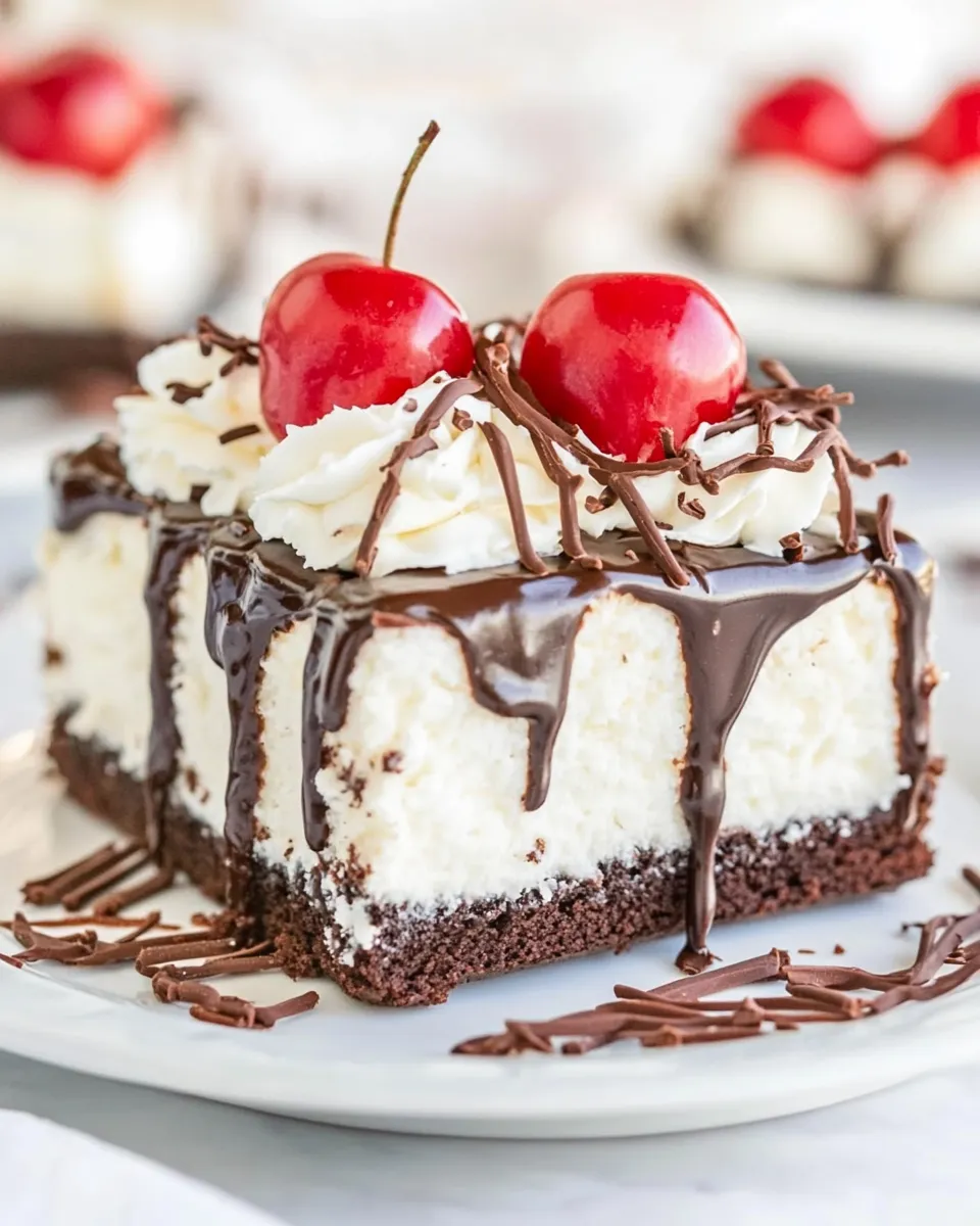 Delicious Shoneys Hot Fudge Cake Easy Copycat Recipe (Ice Cream Cake Heaven) shot