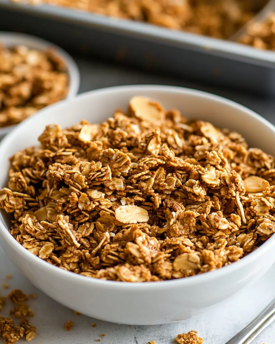 Delicious Simple Crunchy Peanut Butter Granola image