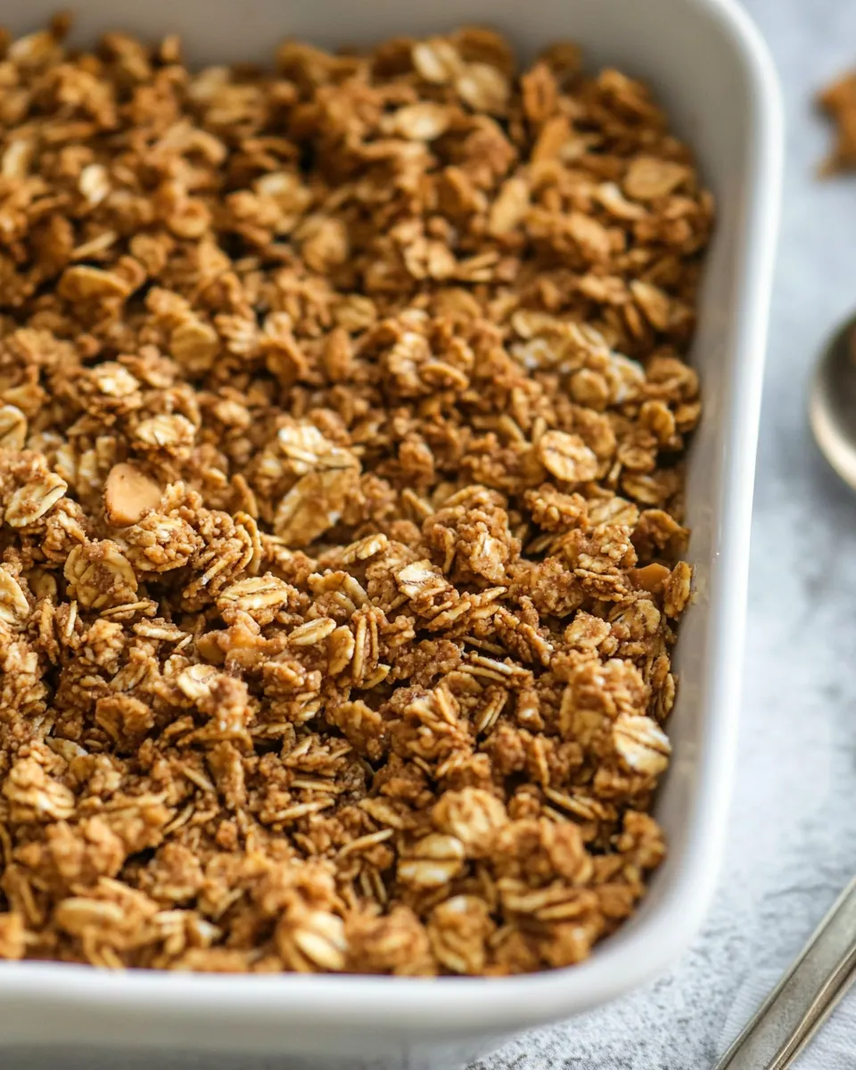 Healthy Simple Crunchy Peanut Butter Granola shot