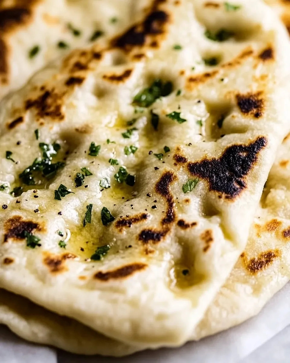 Classic Simple Garlic Naan Recipe (Traditional Indian Bread) image
