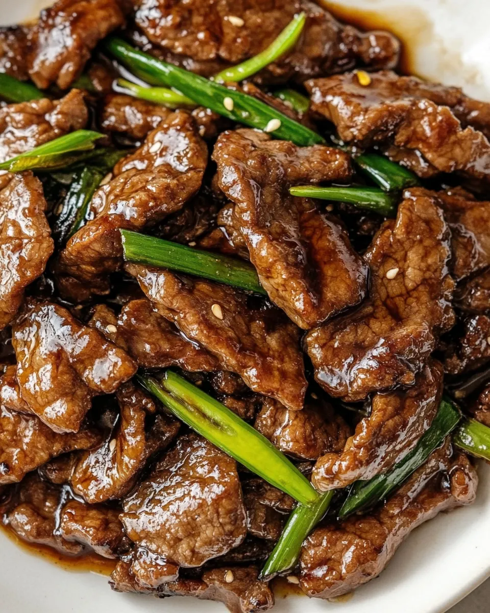 Delicious Simple Mongolian Beef image