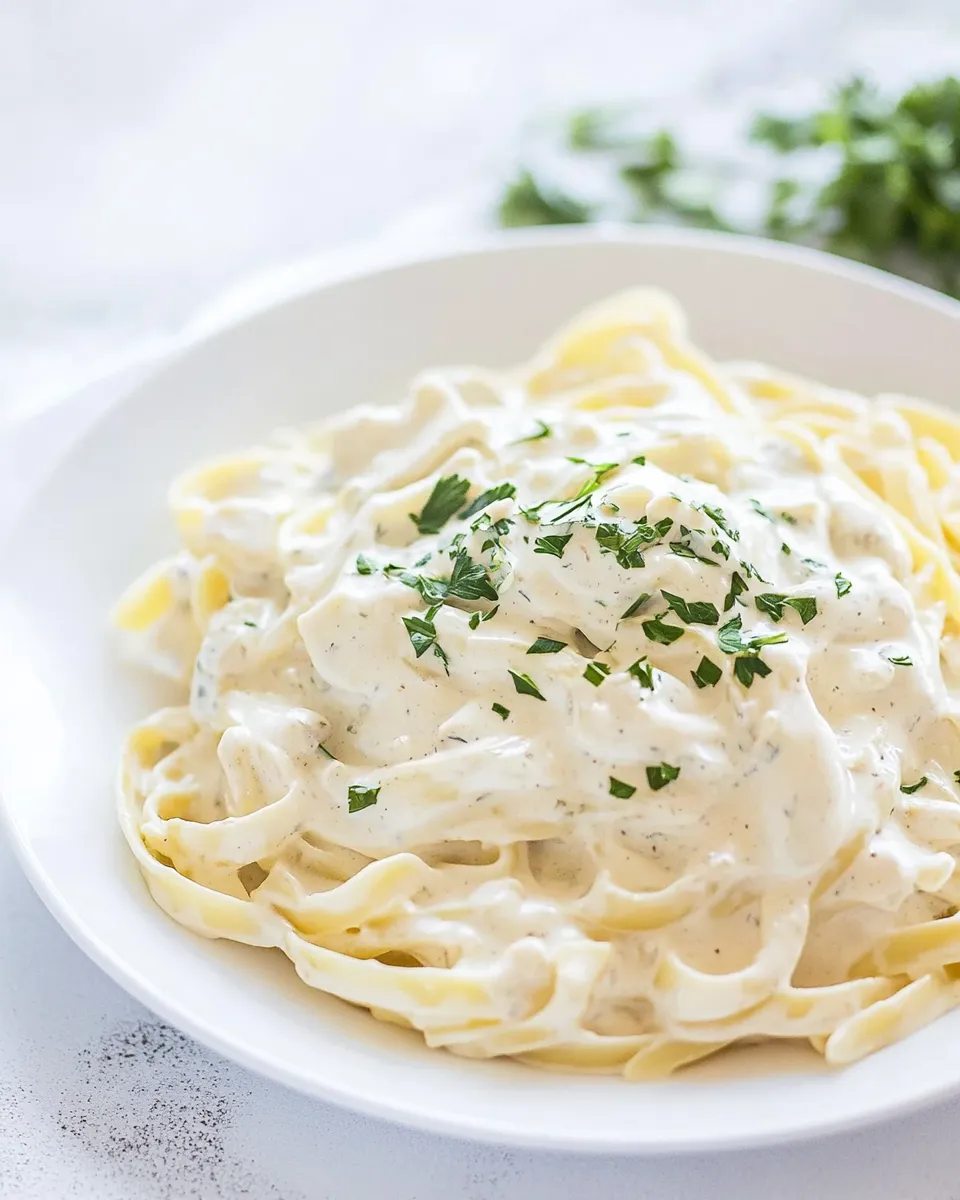 Homemade Skinny Laughing Cow Alfredo Sauce photo