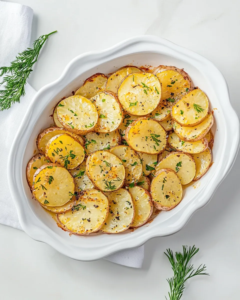 Delicious Sliced Potatoes In Oven image