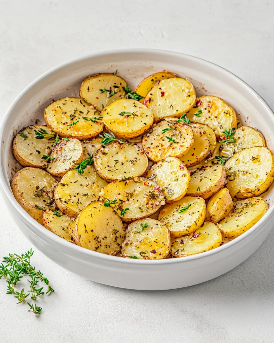 Savory Sliced Potatoes In Oven recipe photo