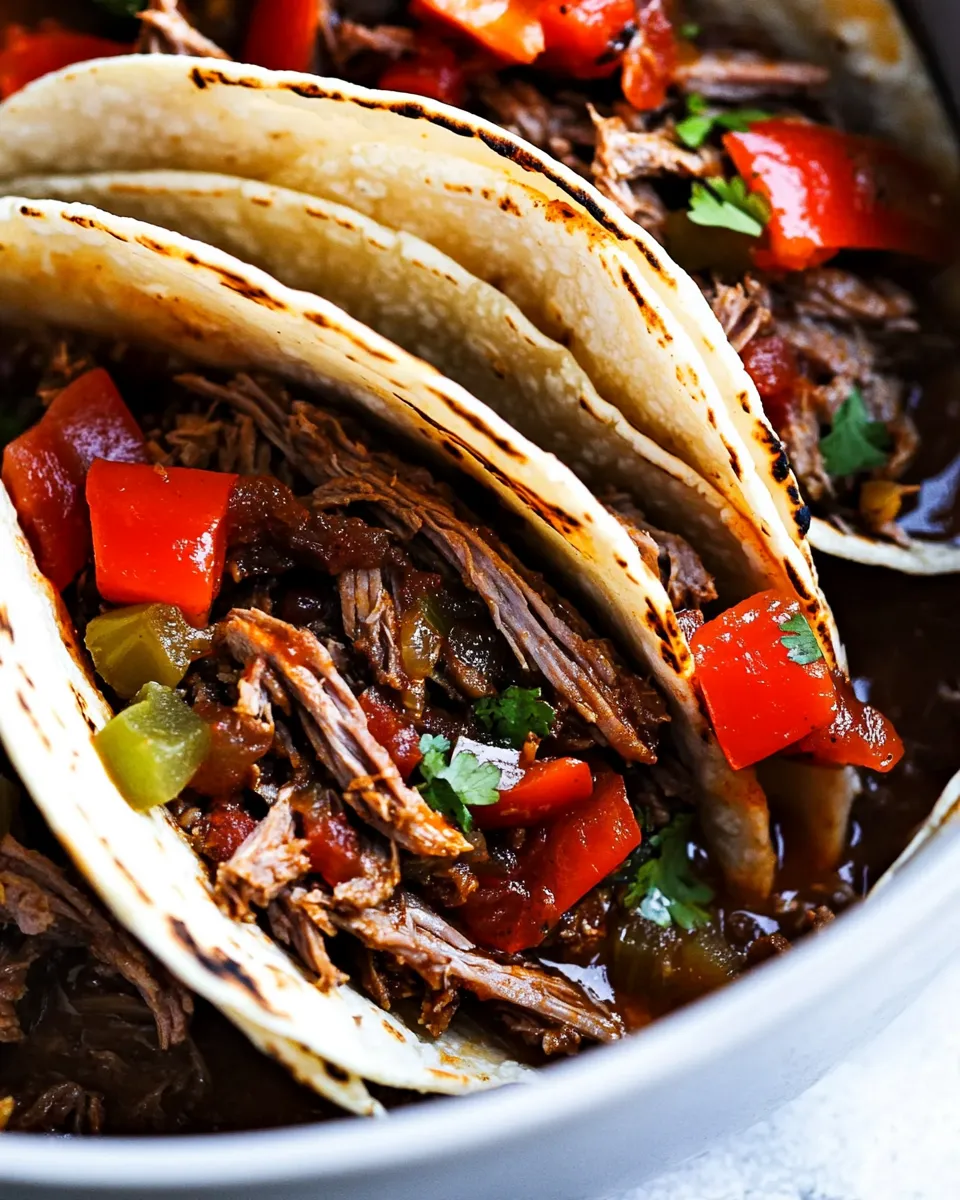 Classic Slow Cooker Beef Carnitas Tacos image