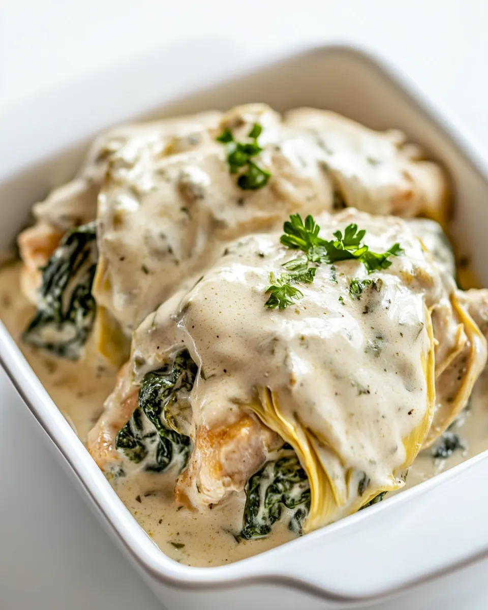 Homemade Slow Cooker Spinach Artichoke Chicken recipe photo