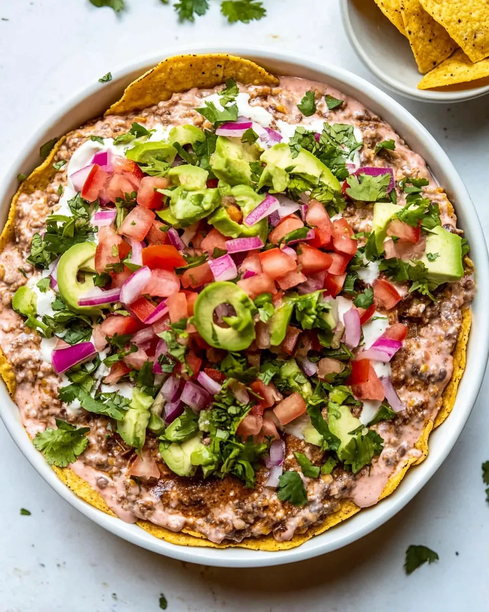 Ultimate Smoky Chipotle Layered Taco Dip. dish image