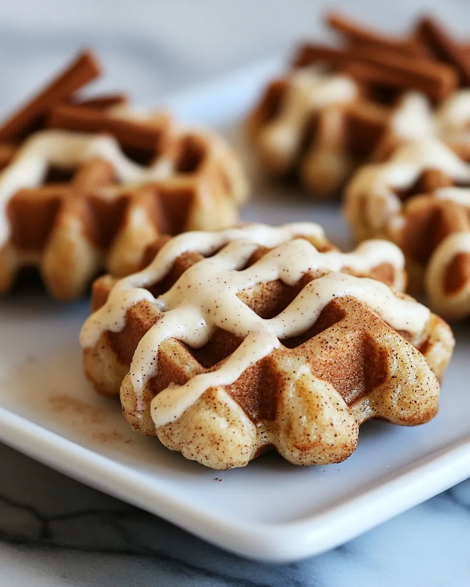 Delicious Snickerdoodle Waffle Cookies image
