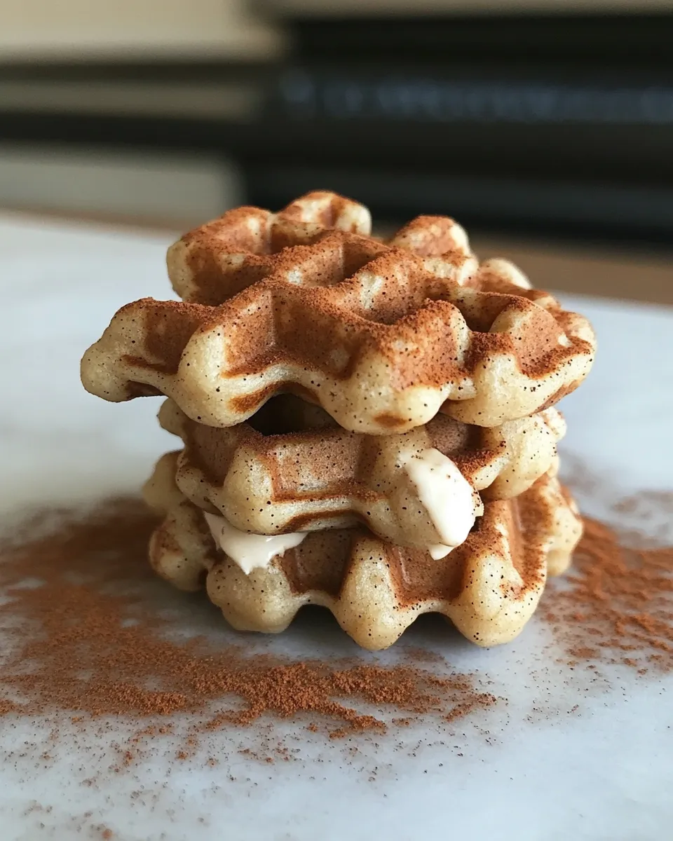 Homemade Snickerdoodle Waffle Cookies recipe photo