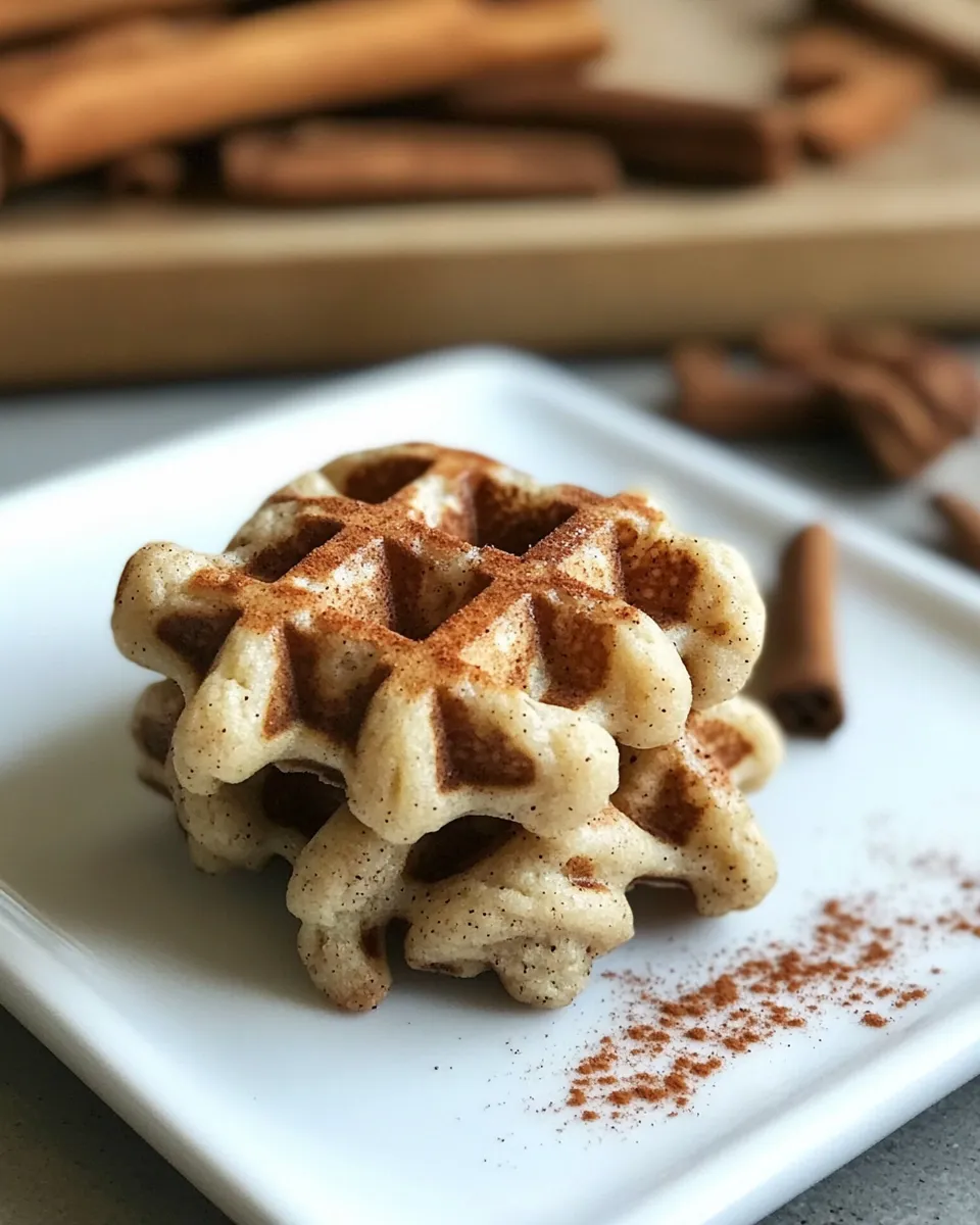 Perfect Snickerdoodle Waffle Cookies dish photo