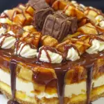 Homemade Snickers Cheesecake photo