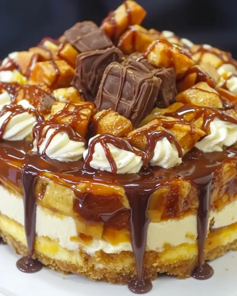 Homemade Snickers Cheesecake photo