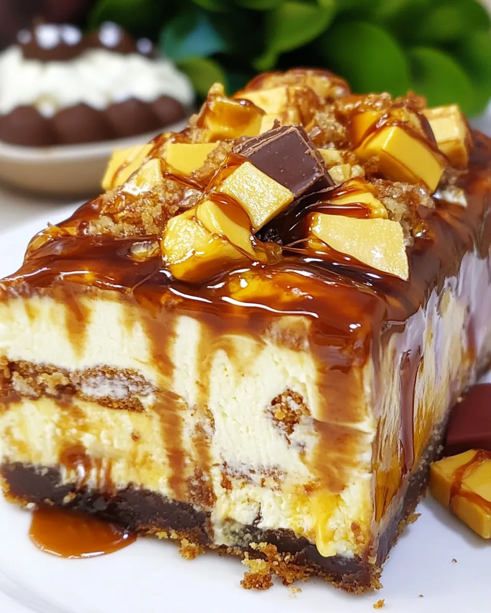 Easy Snickers Cheesecake recipe photo