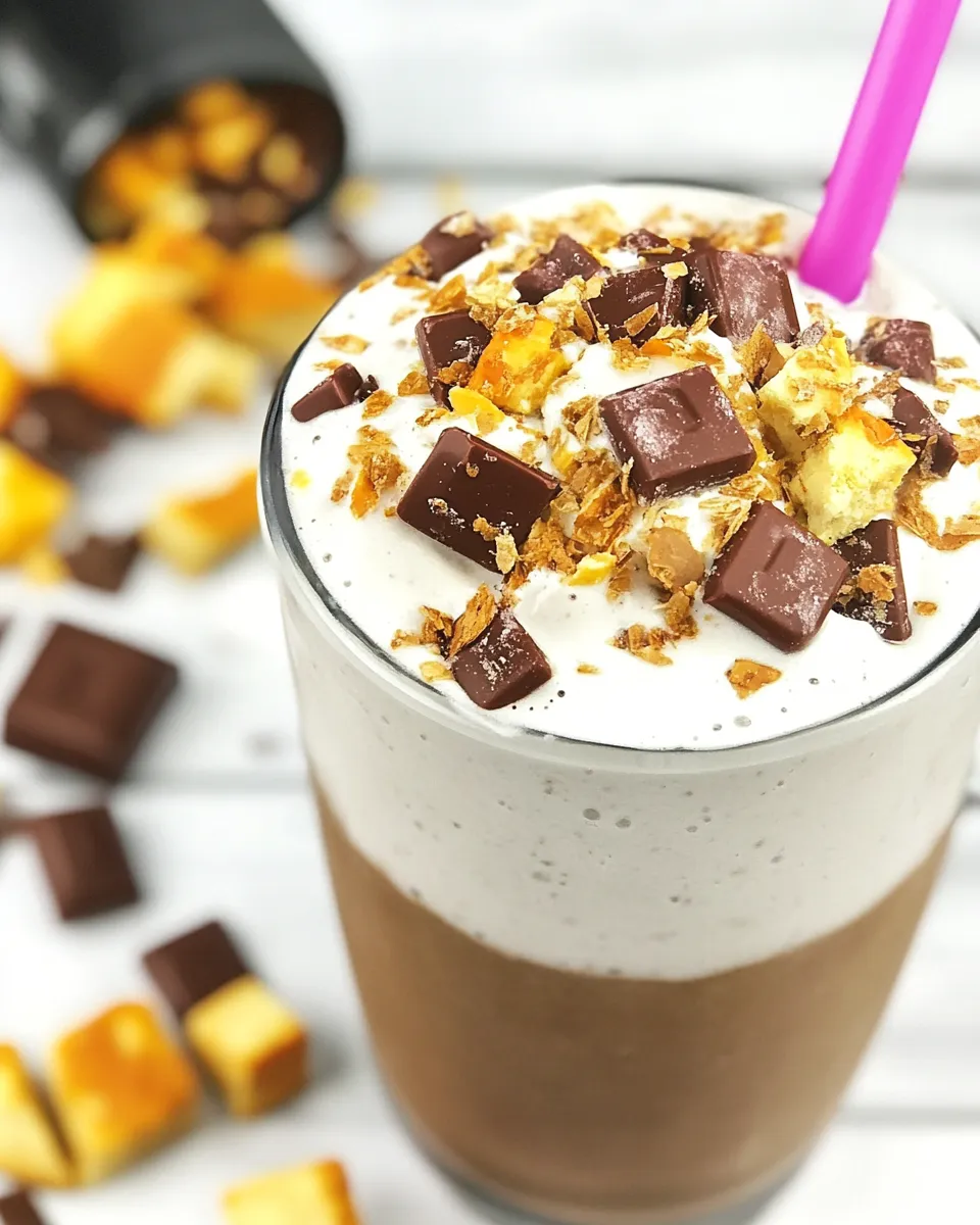 Delicious Snickers Protein Shake image