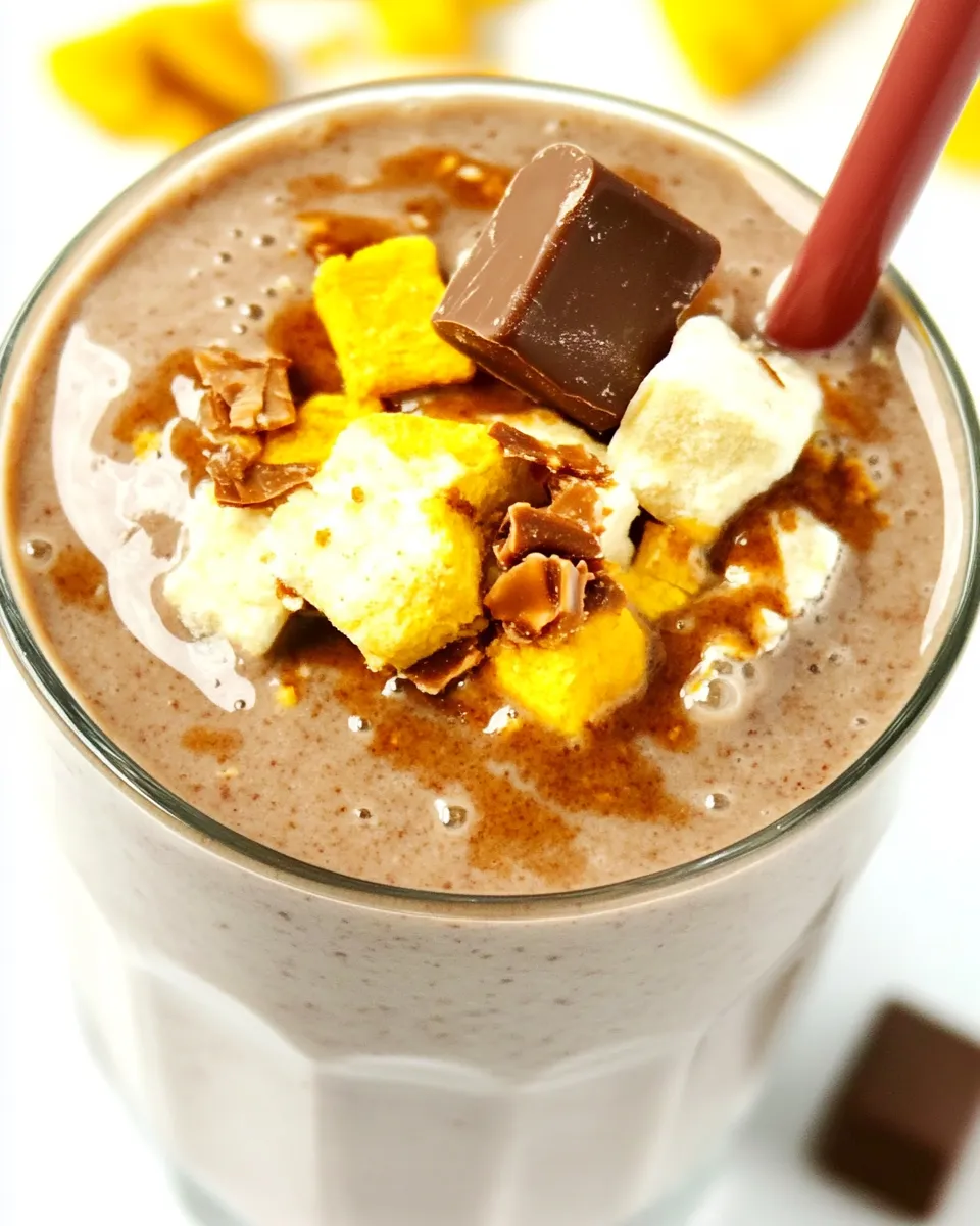 Tasty Snickers Protein Shake shot