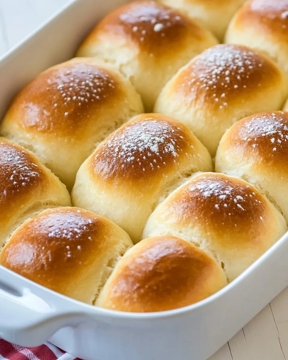 Easy Soft Dinner Rolls food shot