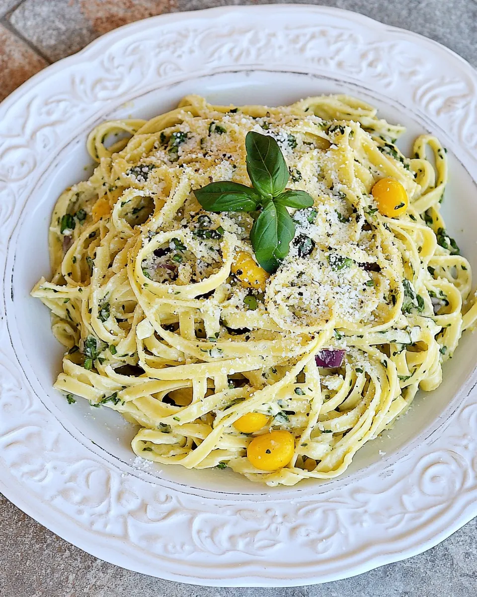 Easy Souper Salad Fettuccine Salad recipe photo
