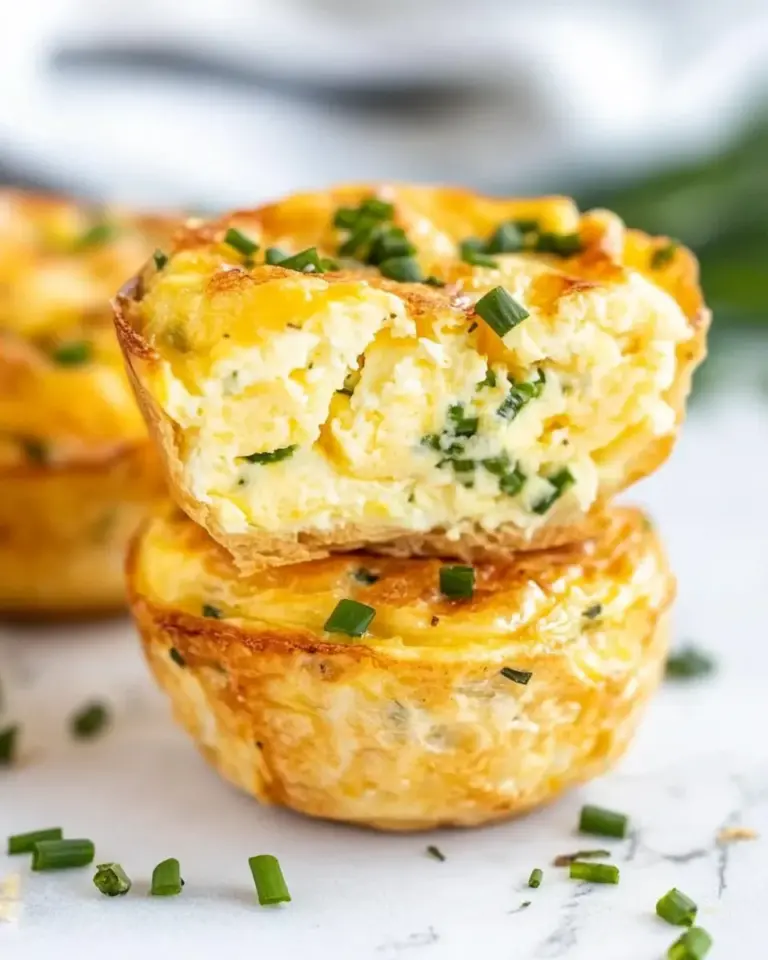 Homemade Sour Cream & Chives Egg Muffin Cups photo