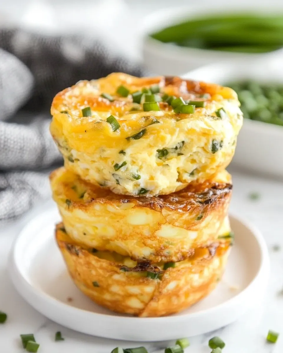 Delicious Sour Cream & Chives Egg Muffin Cups image