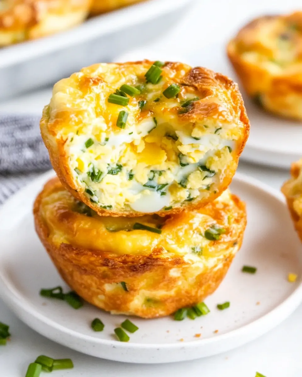 Easy Sour Cream & Chives Egg Muffin Cups recipe photo