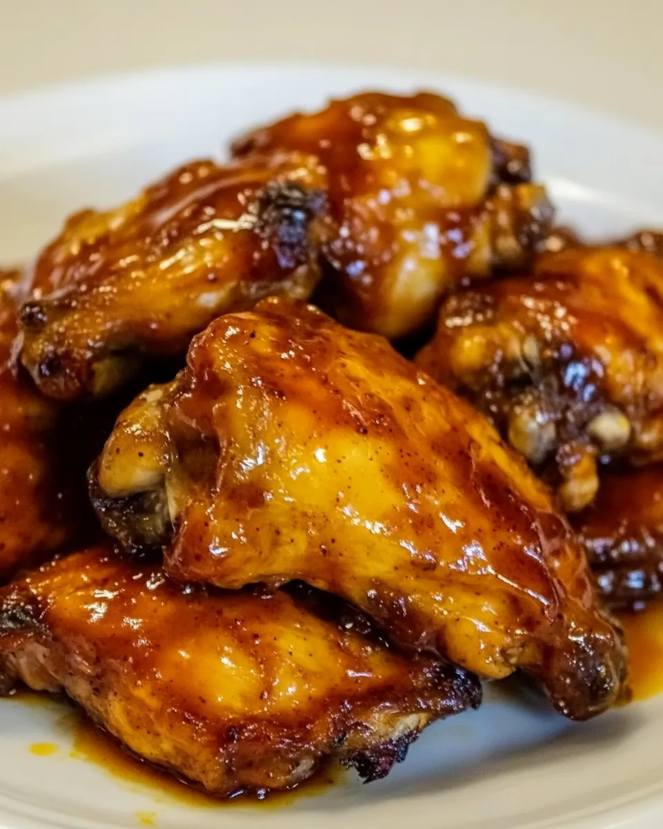 Delicious Southern Sticky Chicken food shot