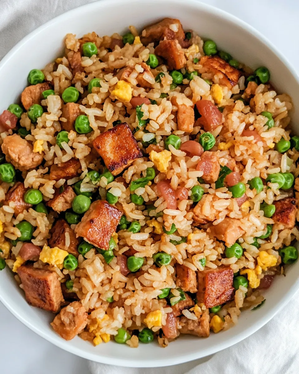 Classic Spam Fried Rice dish photo