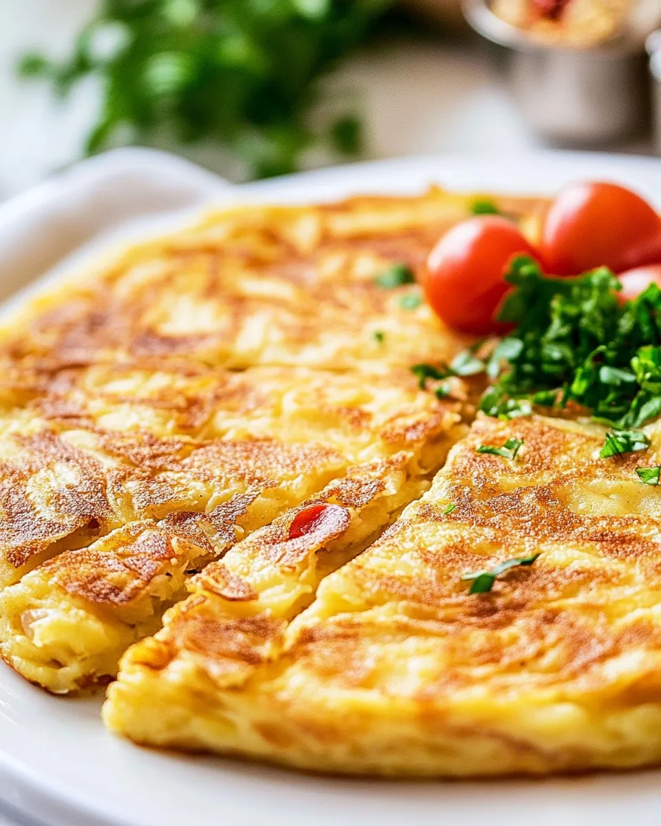 Delicious Spanish Omelette (Spanish Tortilla) shot