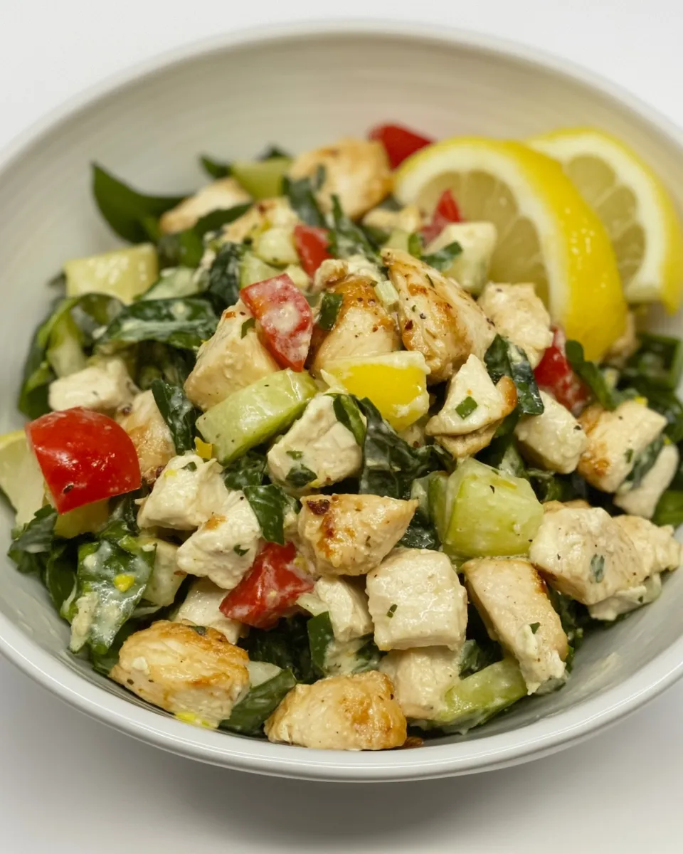 Delicious Spicy Chicken Salad with Ginger and Lemon image