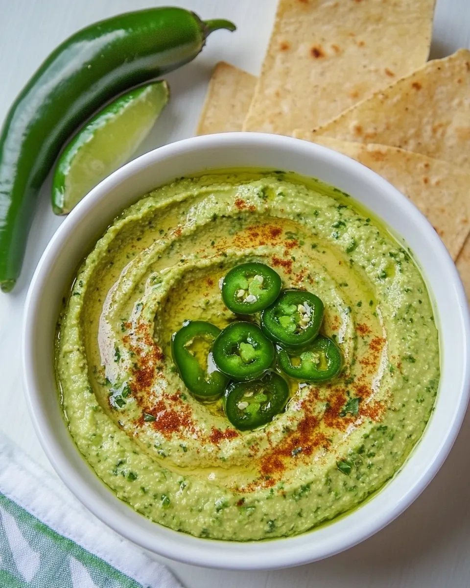 Delicious Spicy Jalapeo Hummus shot