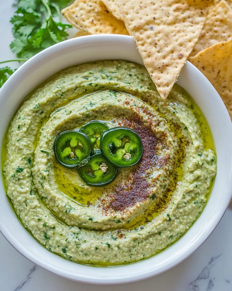 Quick Spicy Jalapeo Hummus recipe photo