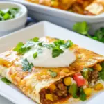 Homemade Spicy Sausage Breakfast Enchiladas photo