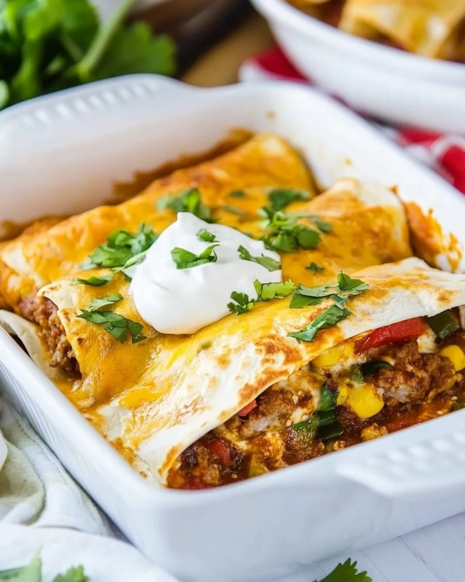 Classic Spicy Sausage Breakfast Enchiladas image