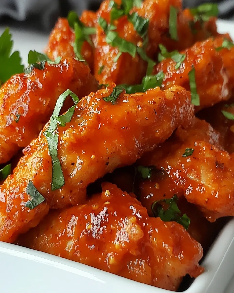 Easy Spicy Sriracha Chicken Fingers recipe photo