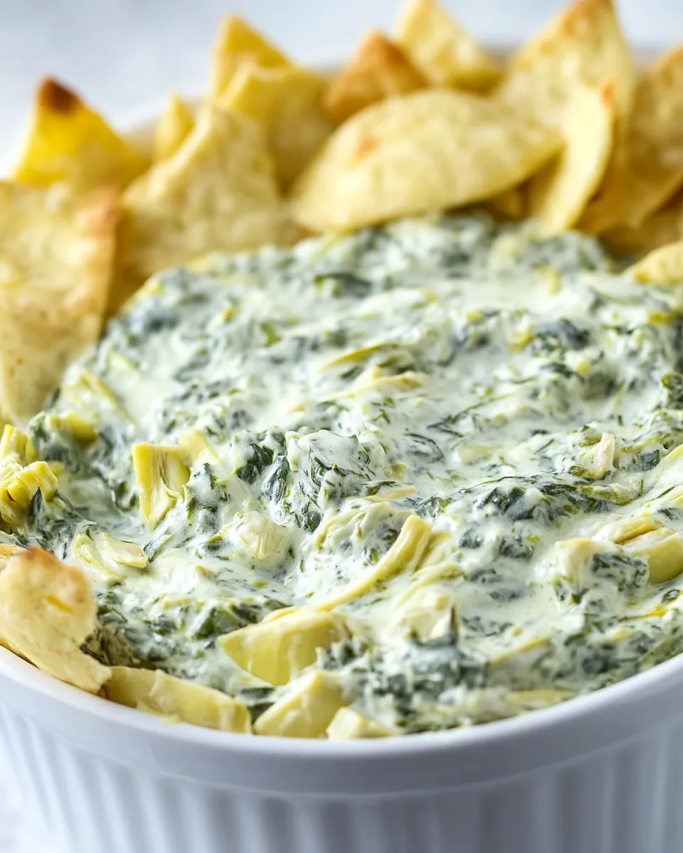 Delicious Spinach Artichoke Dip Recipe dish photo