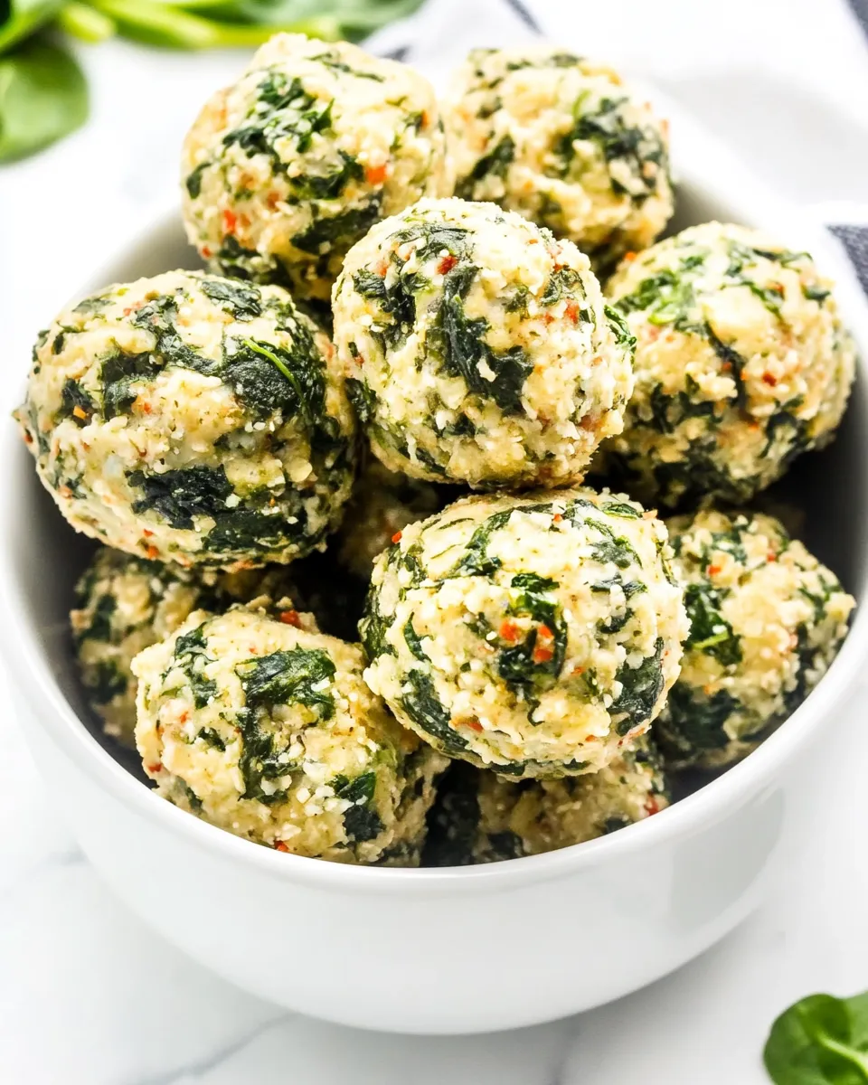 Homemade Spinach Balls - Keto Appetizer photo