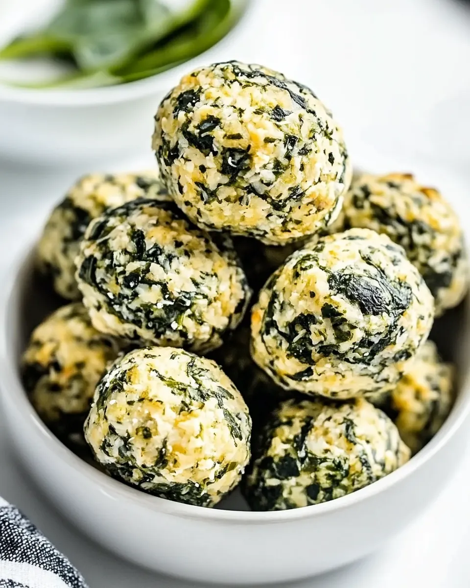 Savory Spinach Balls - Keto Appetizer recipe photo