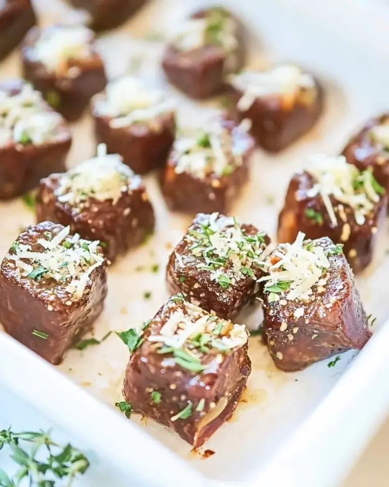 Homemade Steak Bites with Parmesan Cheese photo