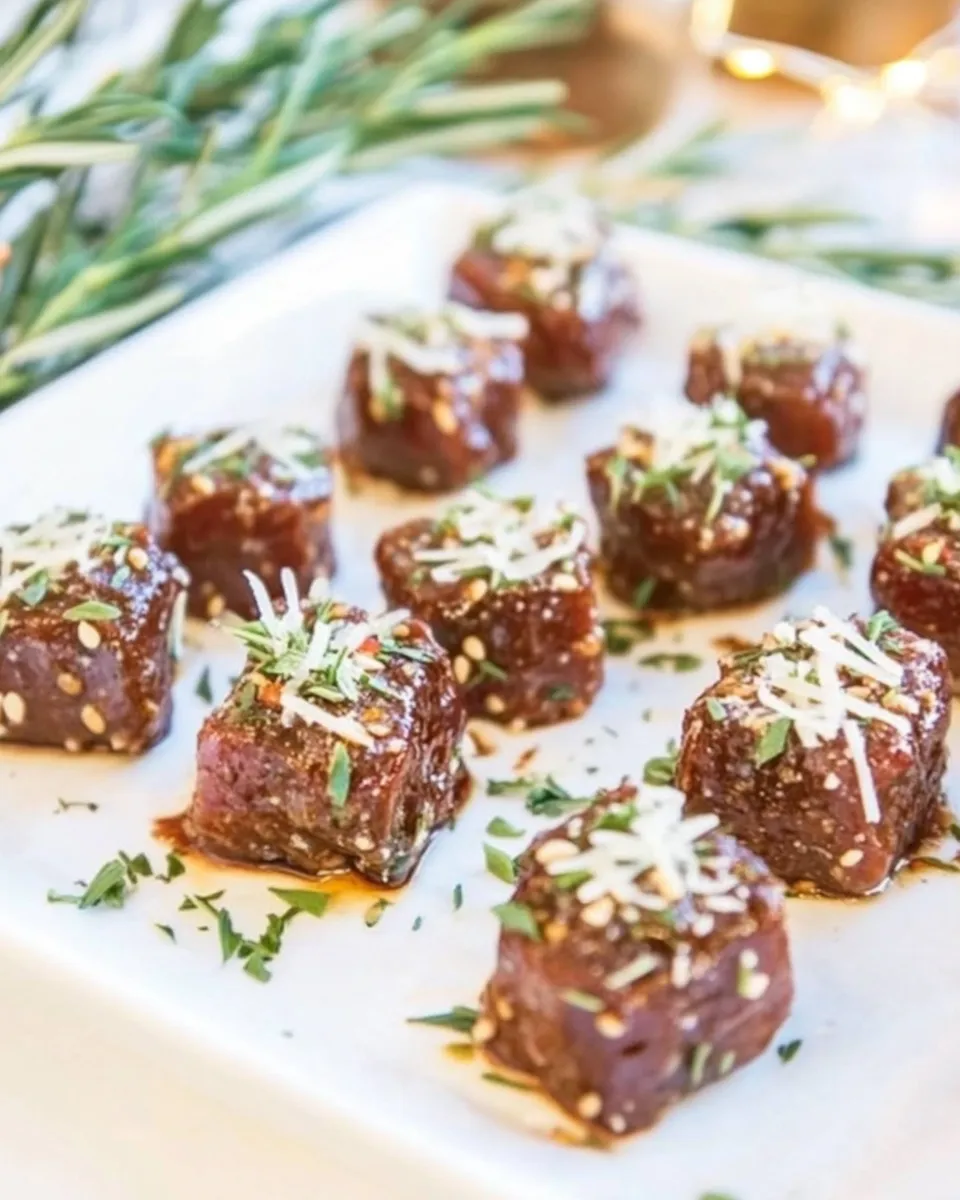 Delicious Steak Bites with Parmesan Cheese recipe photo
