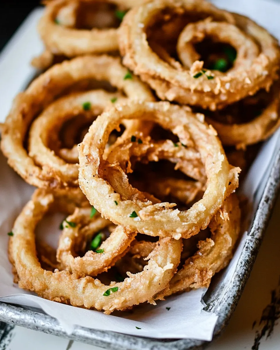 Delicious Steak House Onion Rings shot