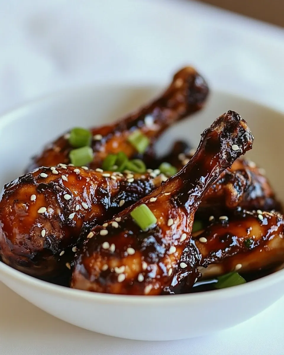 Easy Sticky Chicken Drumsticks recipe photo