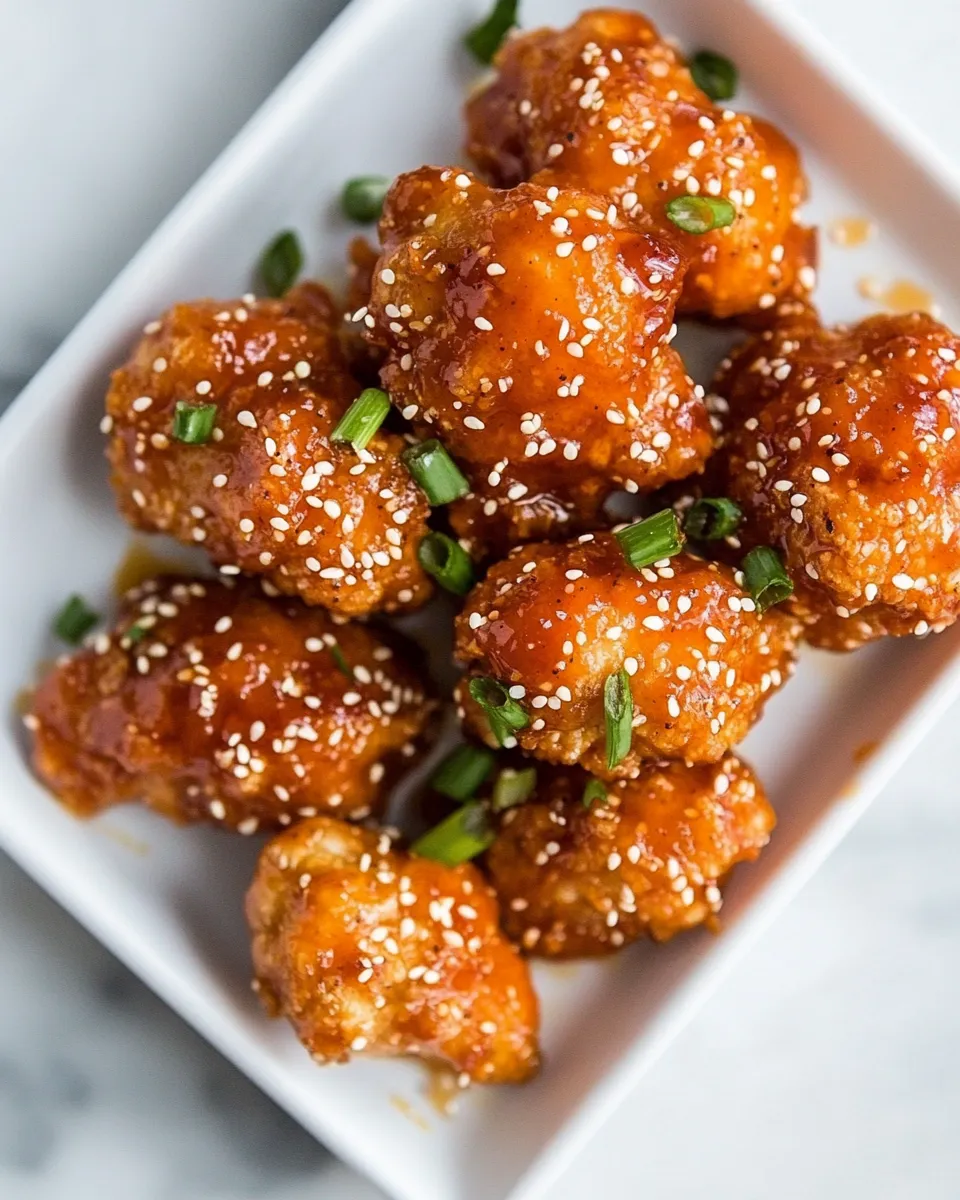Delicious Sticky Honey Sriracha Cauliflower Wings (Baked or Fried) image