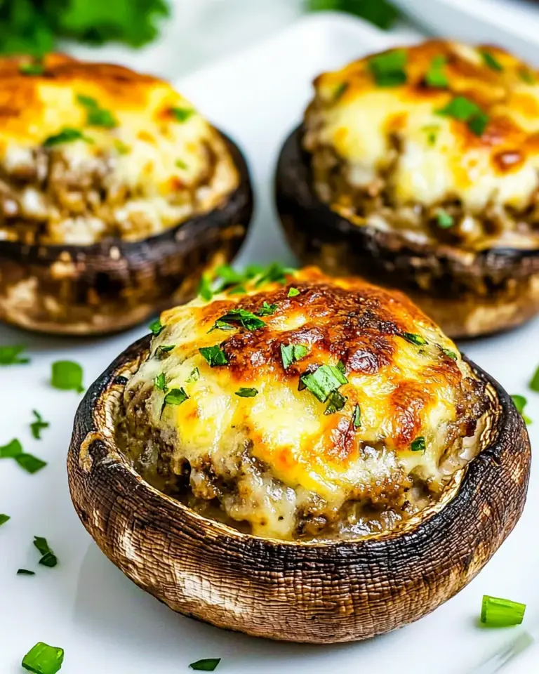 Homemade Stuffed Portobello Mushrooms photo
