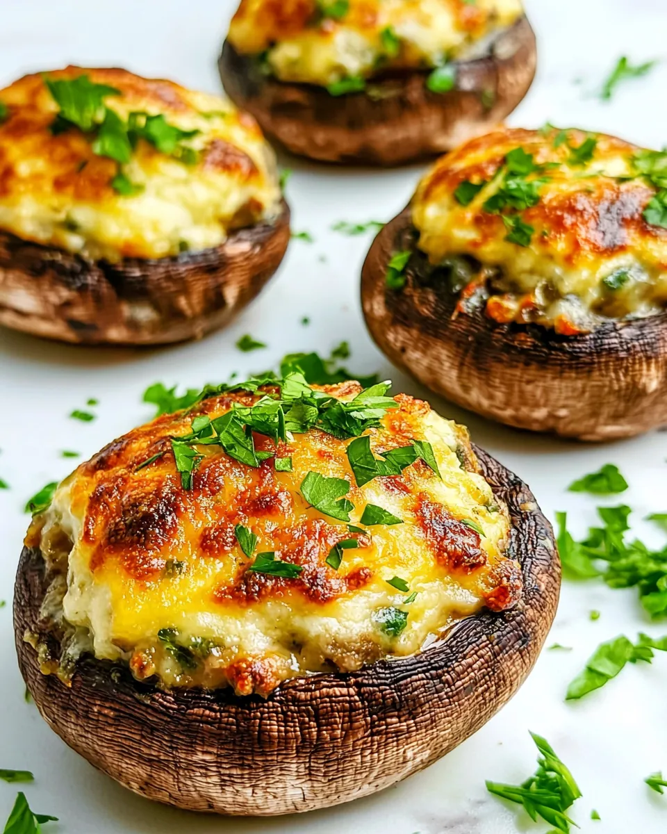 Delicious Stuffed Portobello Mushrooms shot