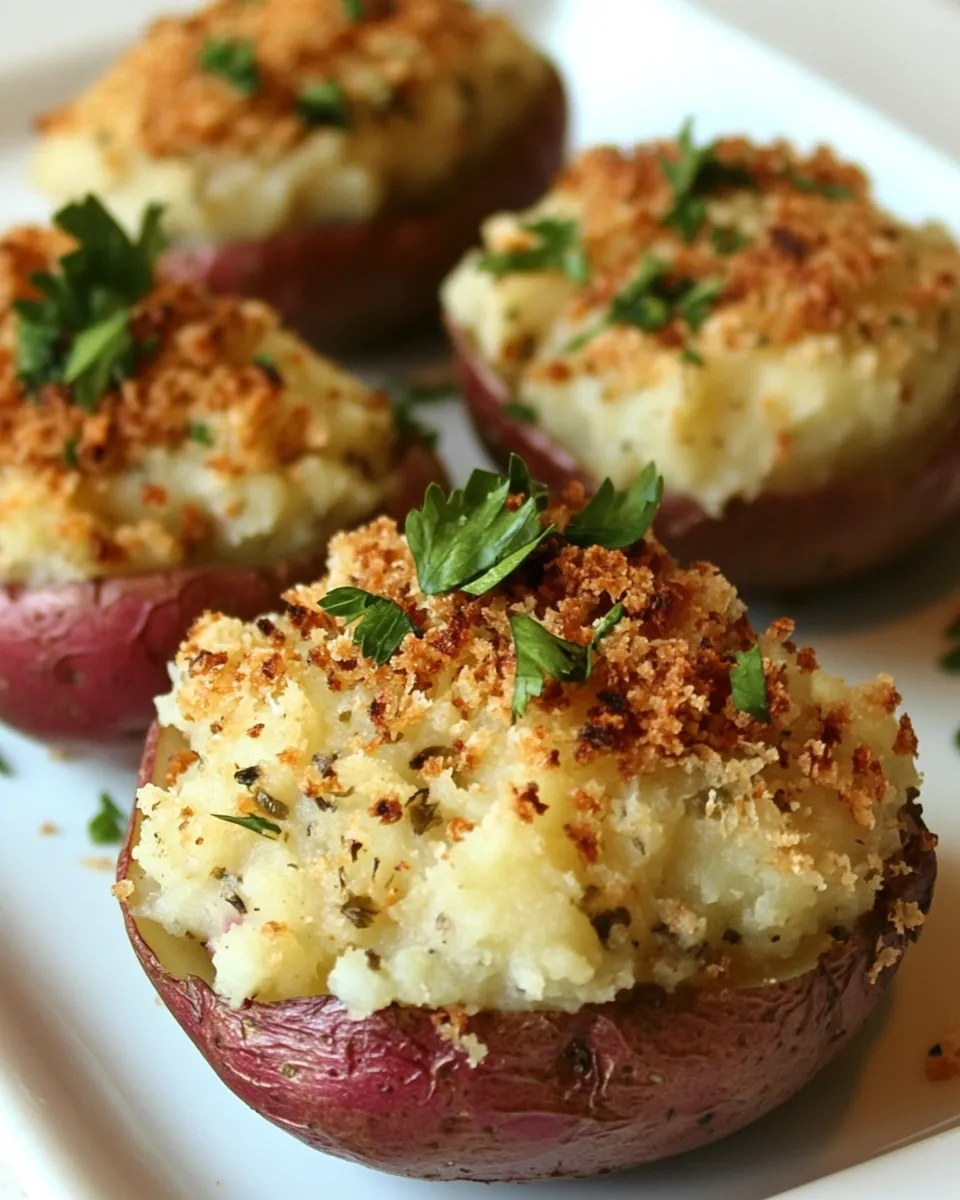Delicious Stuffed Red Bliss Potatoes image