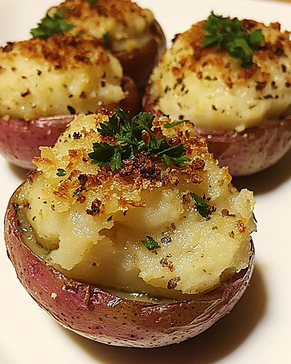 Savory Stuffed Red Bliss Potatoes recipe photo