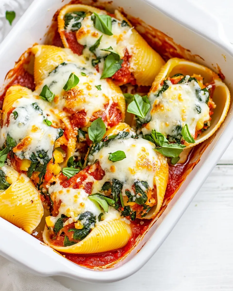 Classic Stuffed Shells with Spinach image