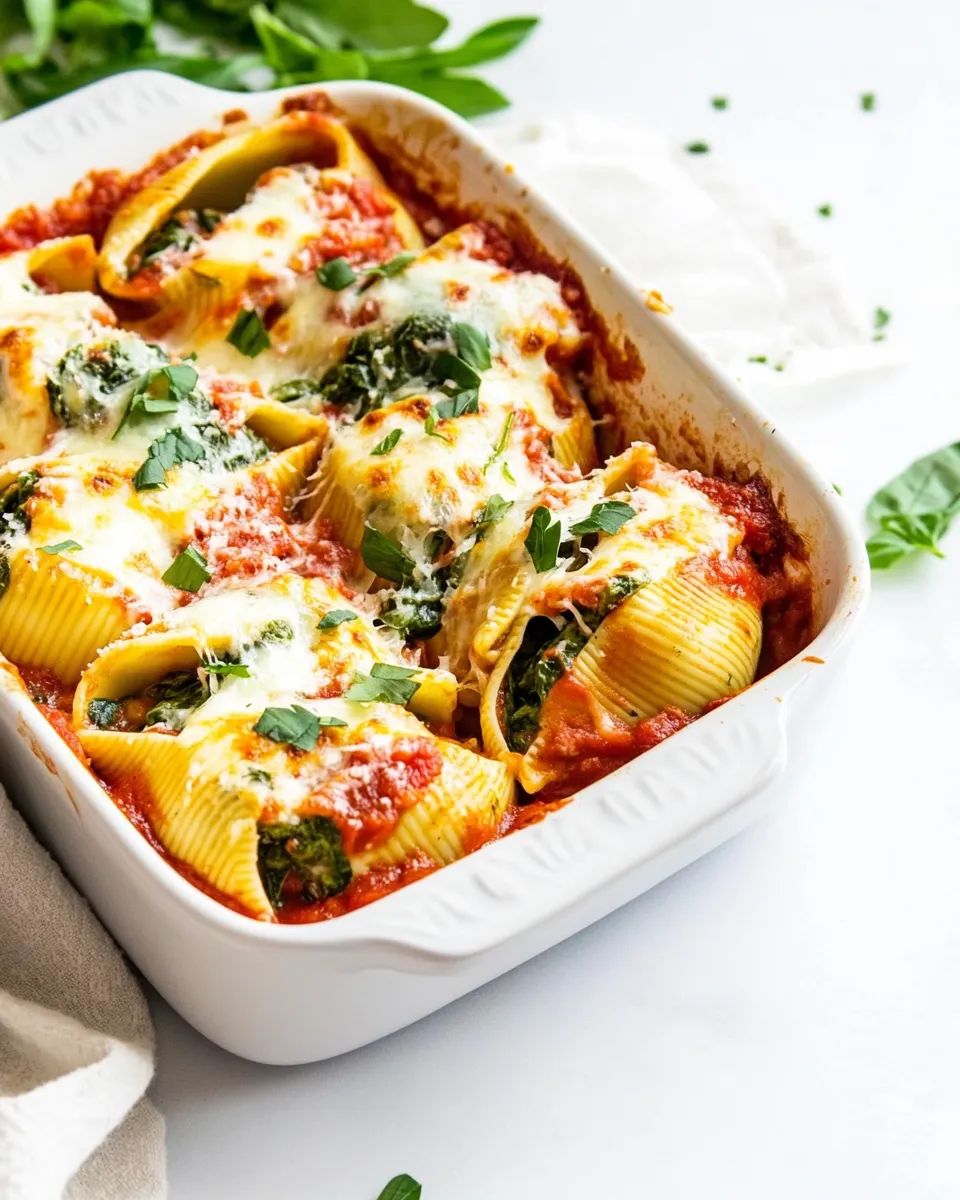 Easy Stuffed Shells with Spinach recipe photo