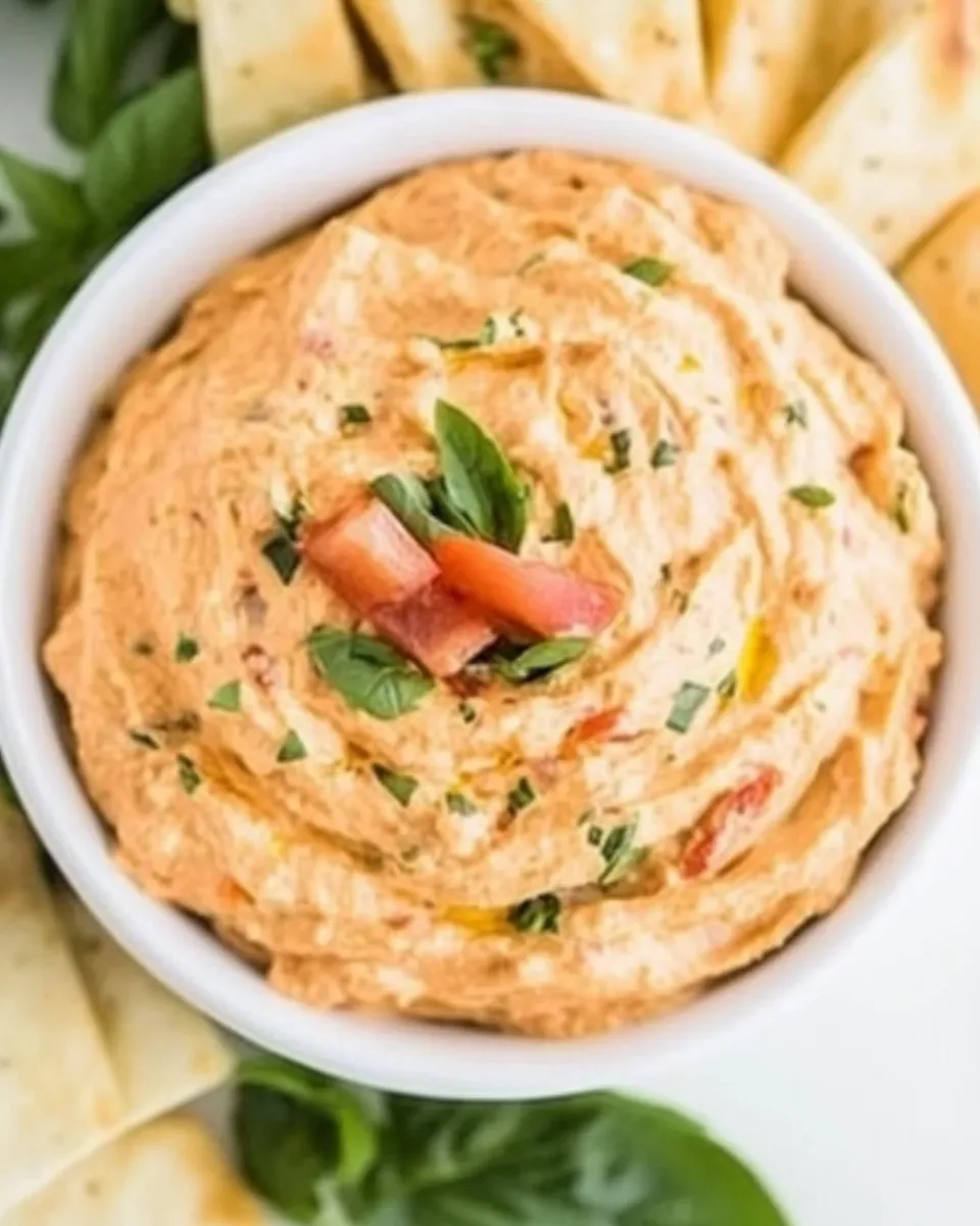 Delicious Sun-Dried Tomato Dip shot