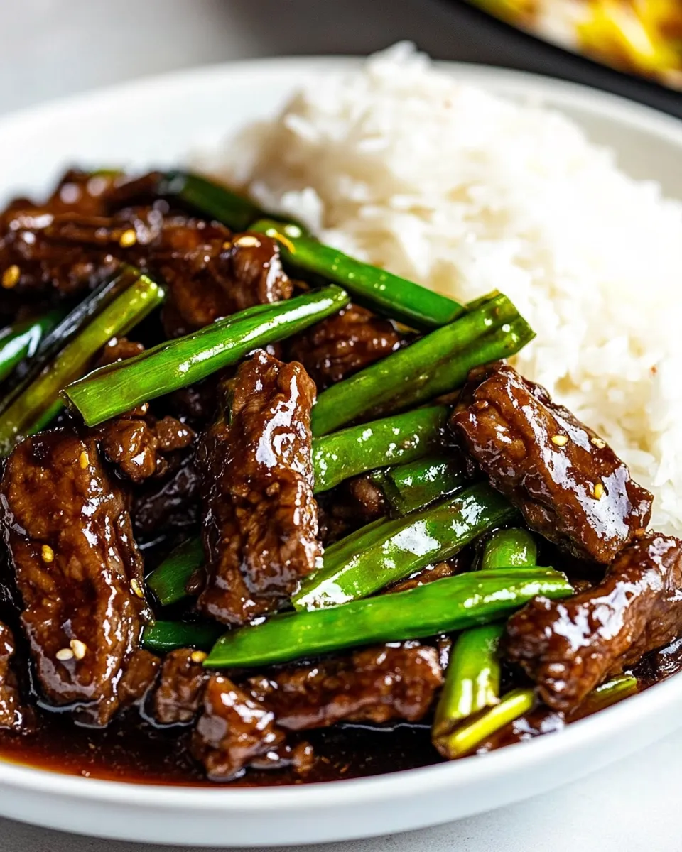 Homemade Super Easy Mongolian Beef Recipe photo