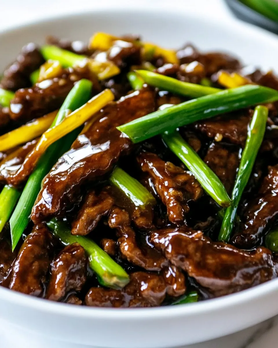 Easy Super Easy Mongolian Beef Recipe shot